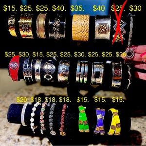TONS OF VINTAGE RUSTIC CUFFS— MUST GO